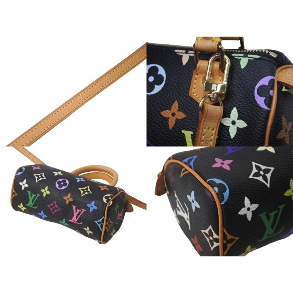 Louis Vuitton Speedy Takashi handbag black Murakami multicolor - Picture 6 of 9